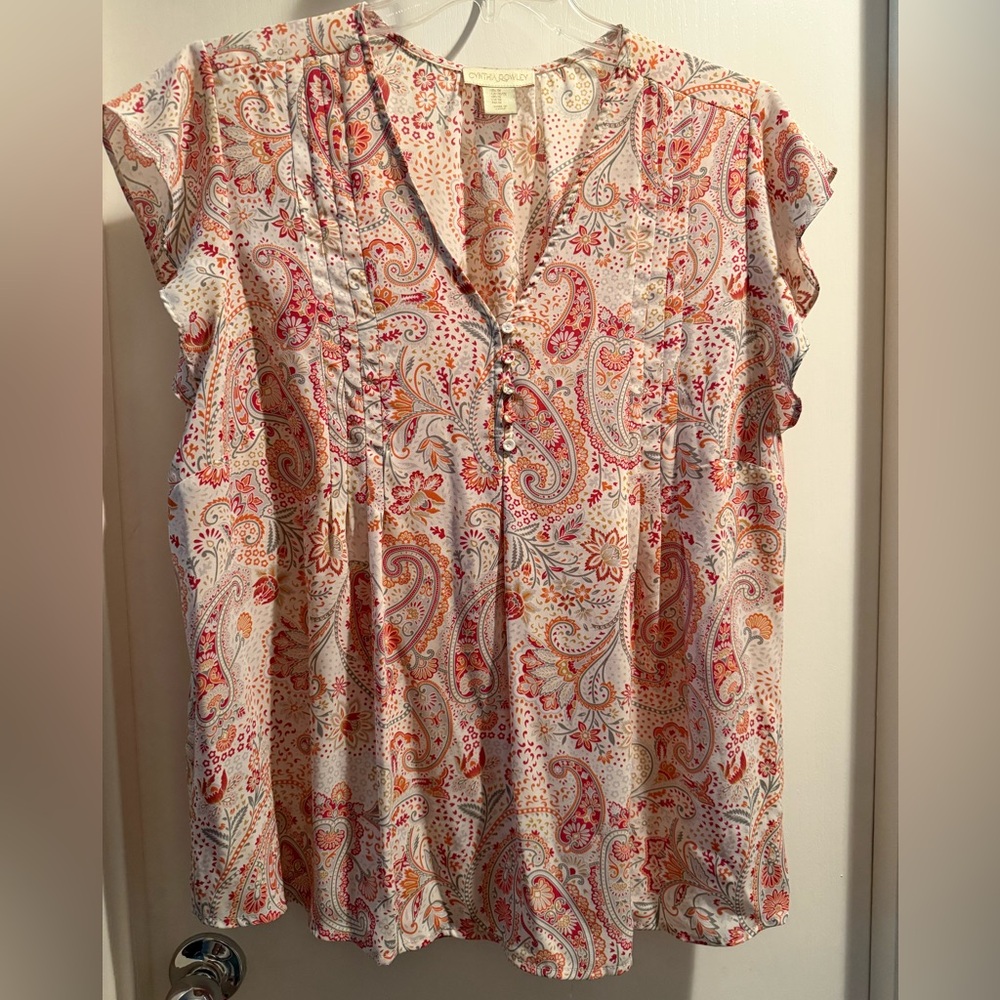 Paisley Print Women's Top